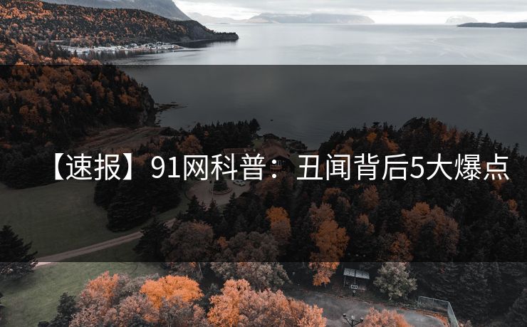 【速报】91网科普：丑闻背后5大爆点
